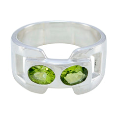 Siti Modern Green Toi et Moi Ring