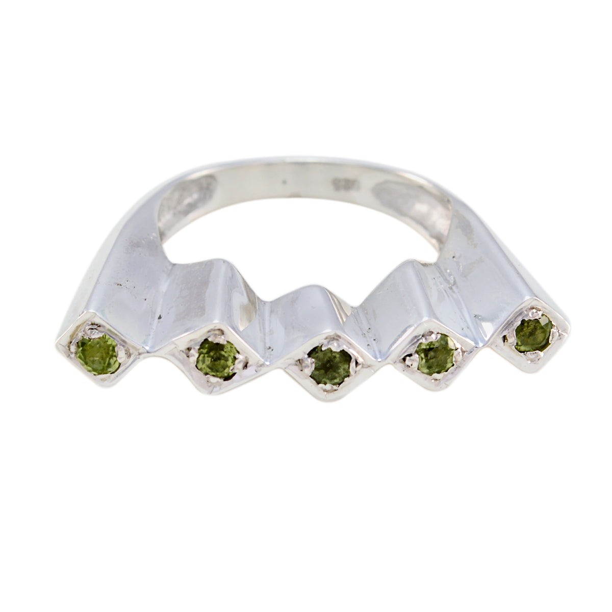 Ayesha Artisan Green Penta Ring