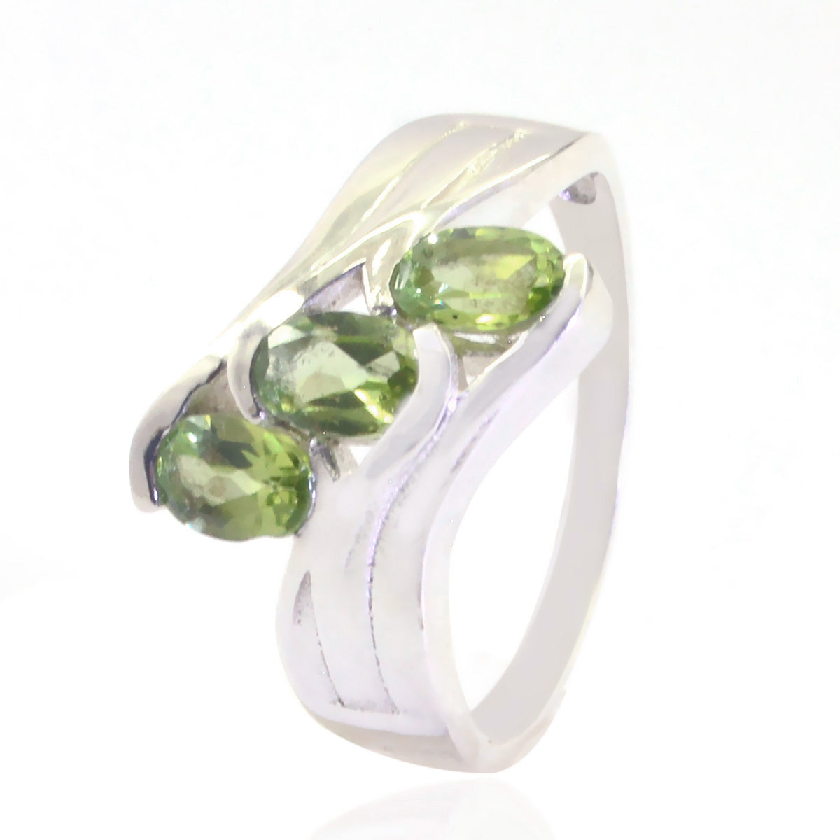 Yasmin Artisan Green Trilogy Ring