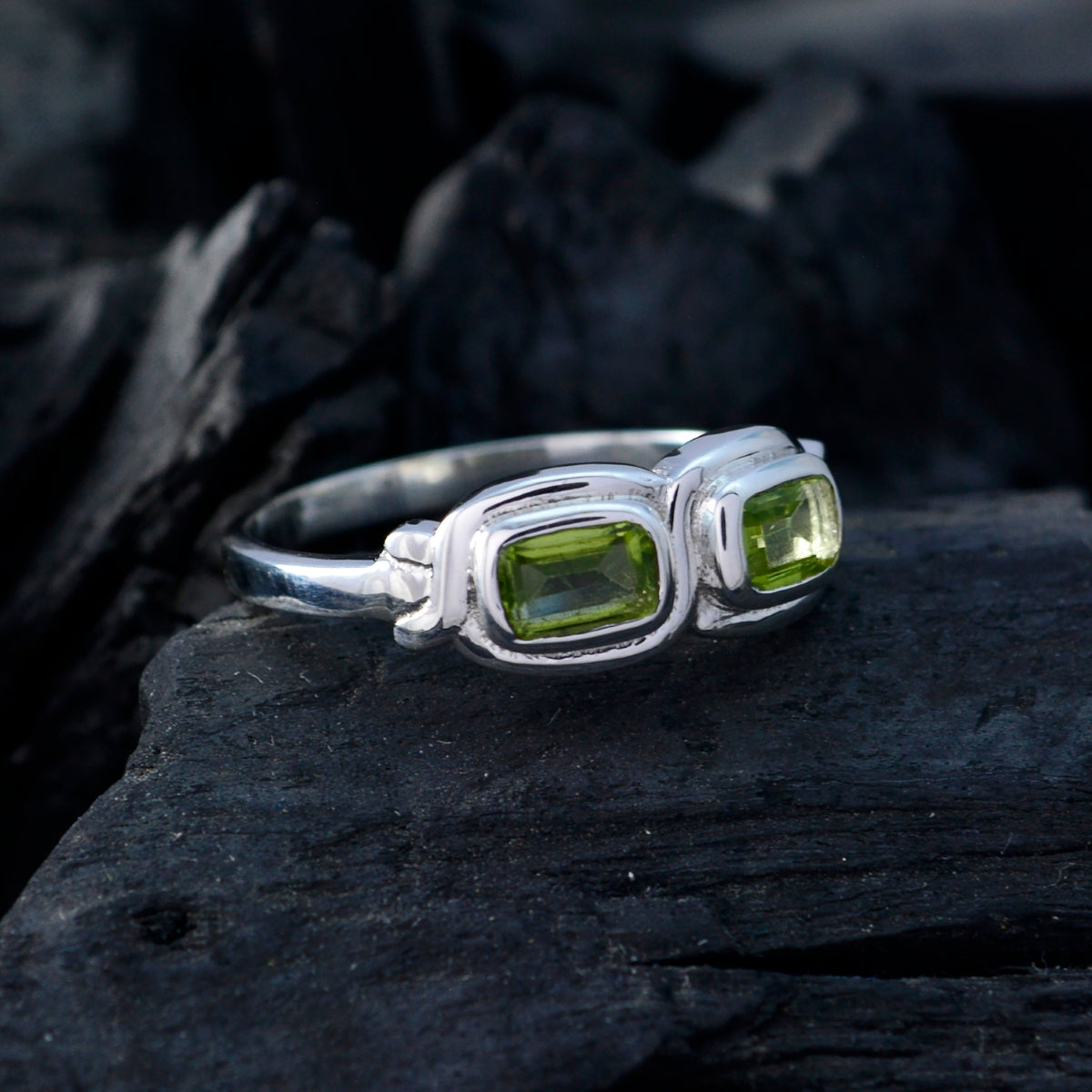 Siti Trendy Green Toi et Moi Ring