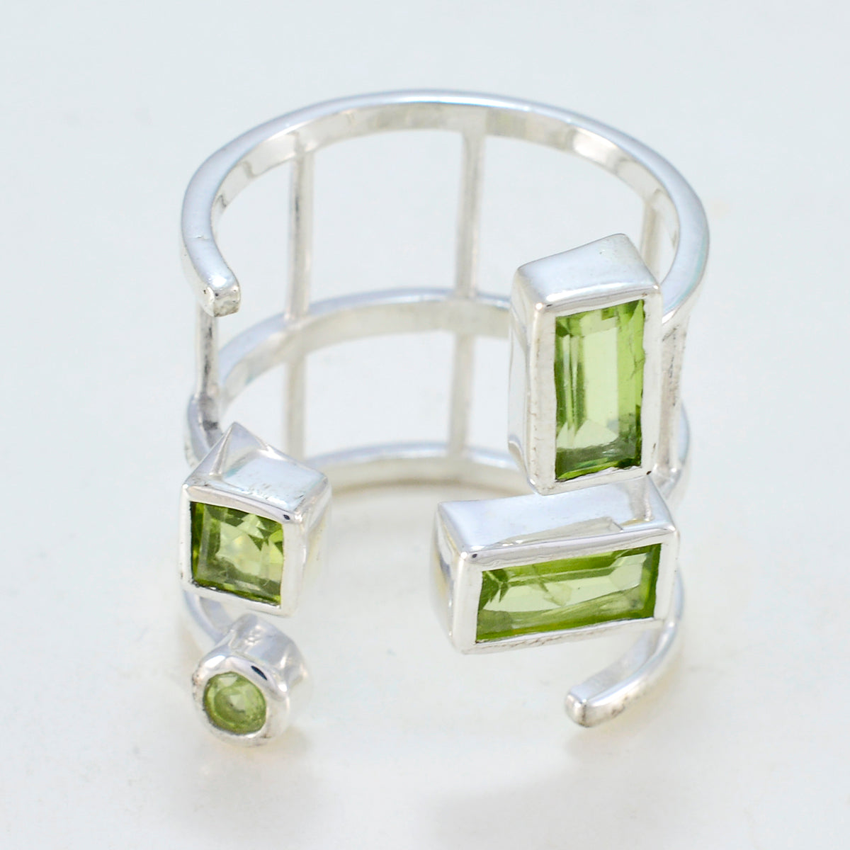 Liyana Signet Green quarter Ring
