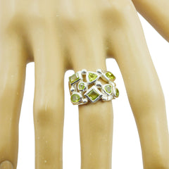 Camilla Abstract Green multiple Ring