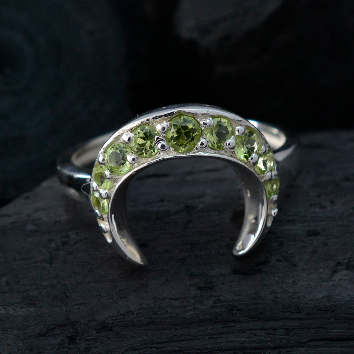 Rina Graceful Green multiple Ring