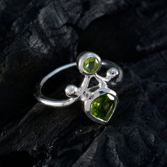 Skylar Glamorous Green Toi et Moi Ring