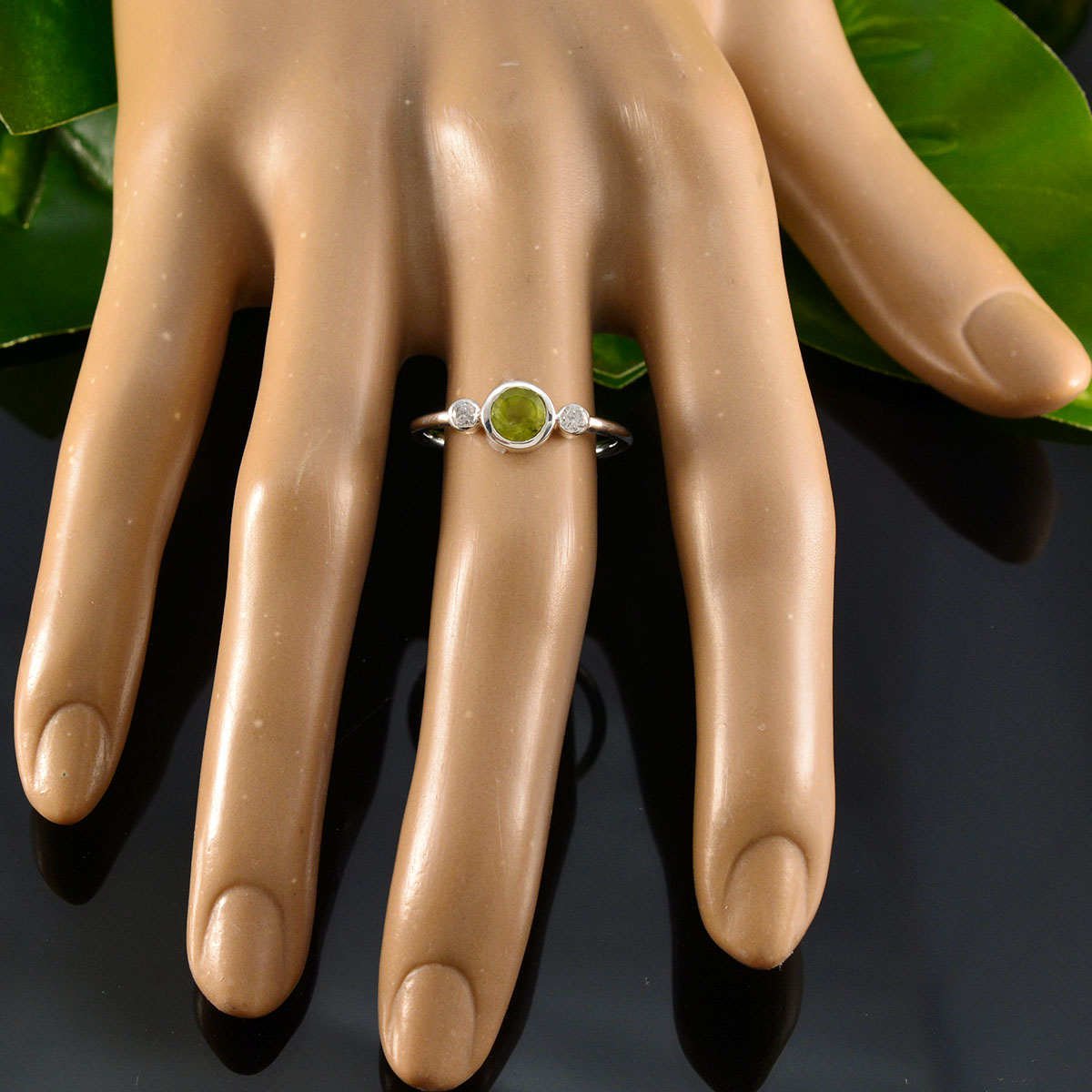 Lakshmi Fairytale Green Trilogy Ring