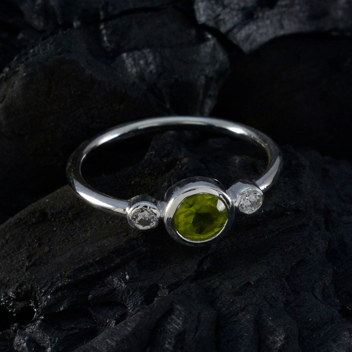 Lakshmi Fairytale Green Trilogy Ring