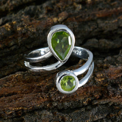 Ayesha Romantic Green Toi et Moi Ring