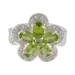 Victoria Abstract Green multiple Ring Peridot Green
