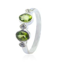 Zoe Trendy Green Halo Ring