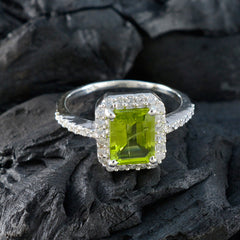 Skylar Sophisticated Green Halo Ring