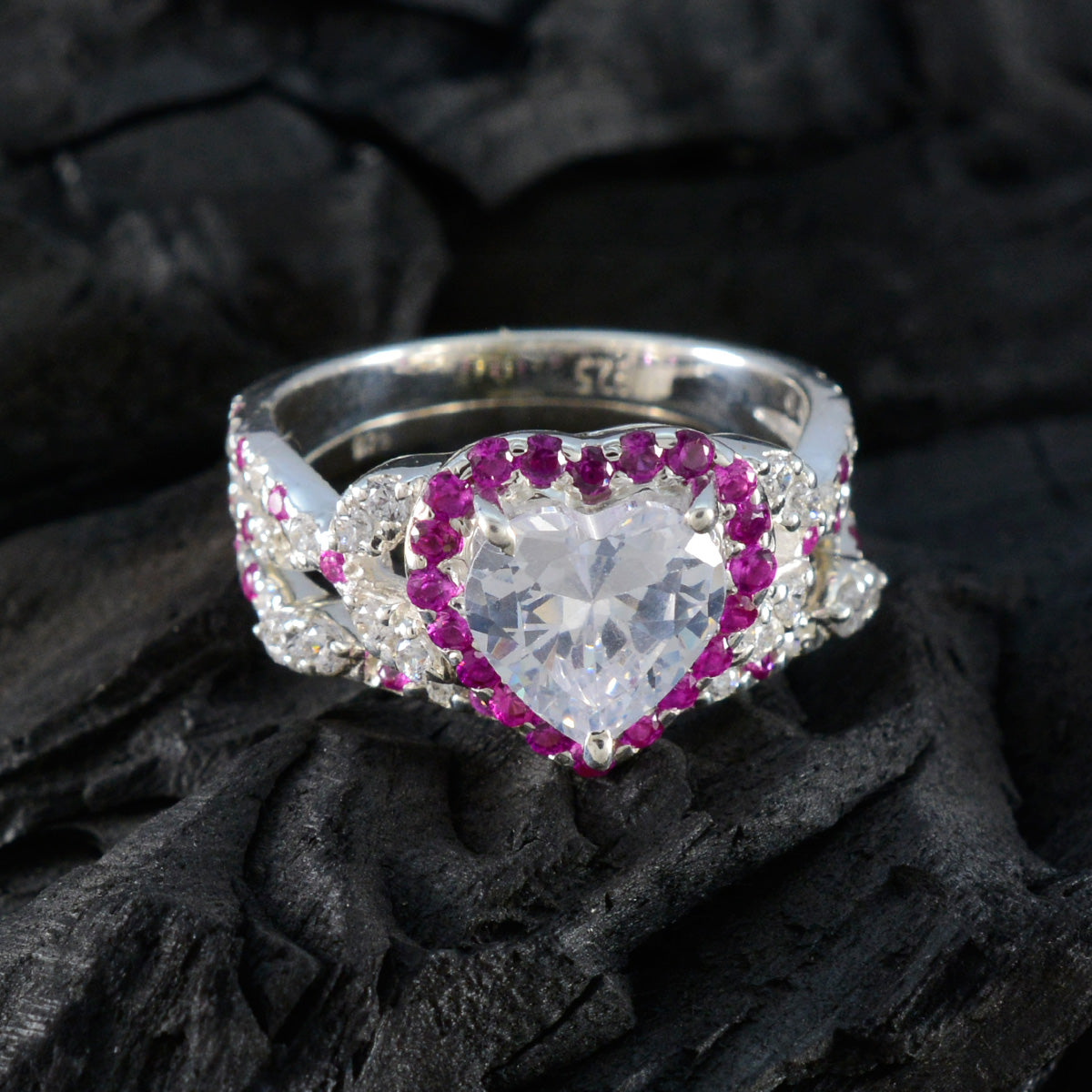Yasmin Cultural Pink Halo Ring