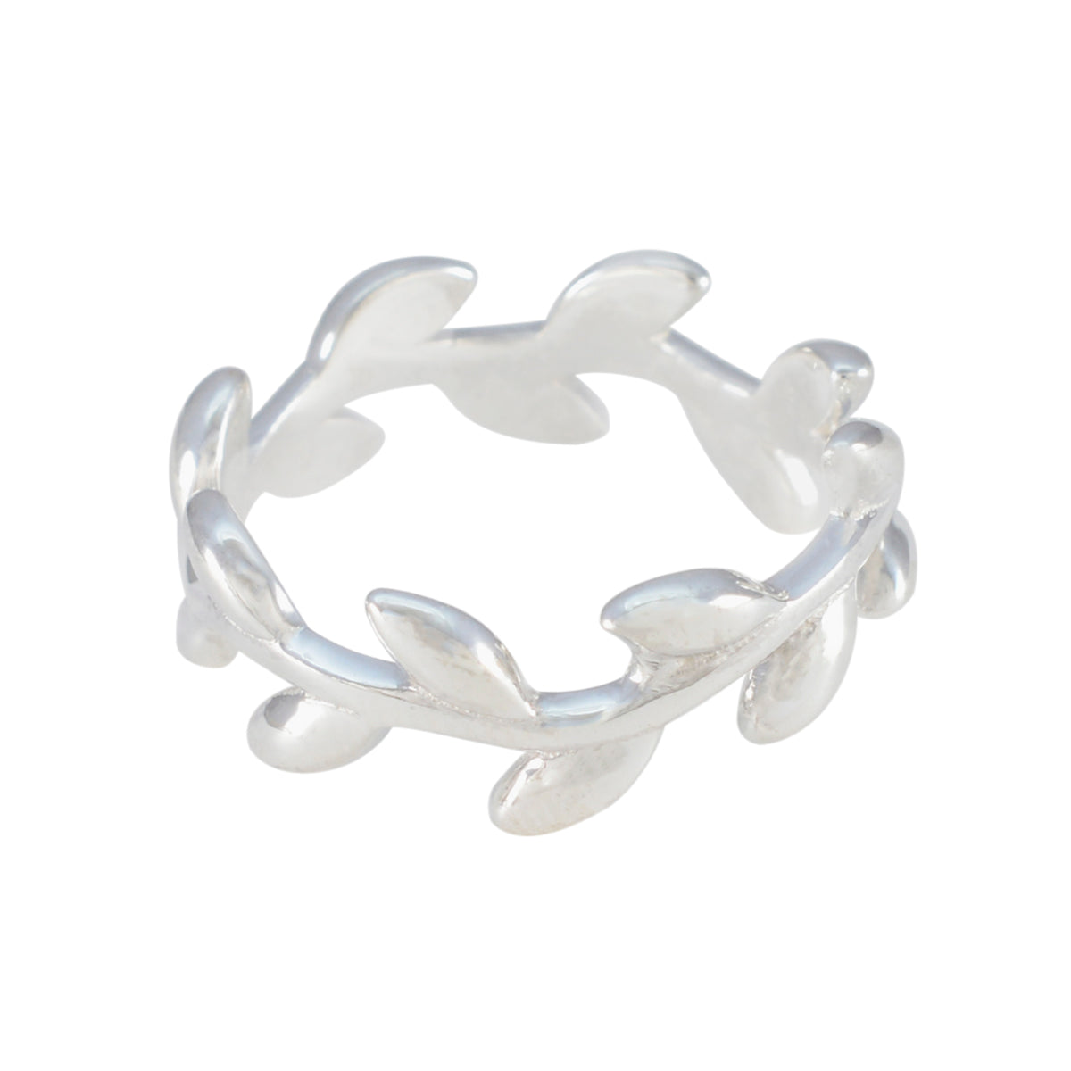 Julia Leafy Plain Plain Thumb Ring Plain Thumb Gray
