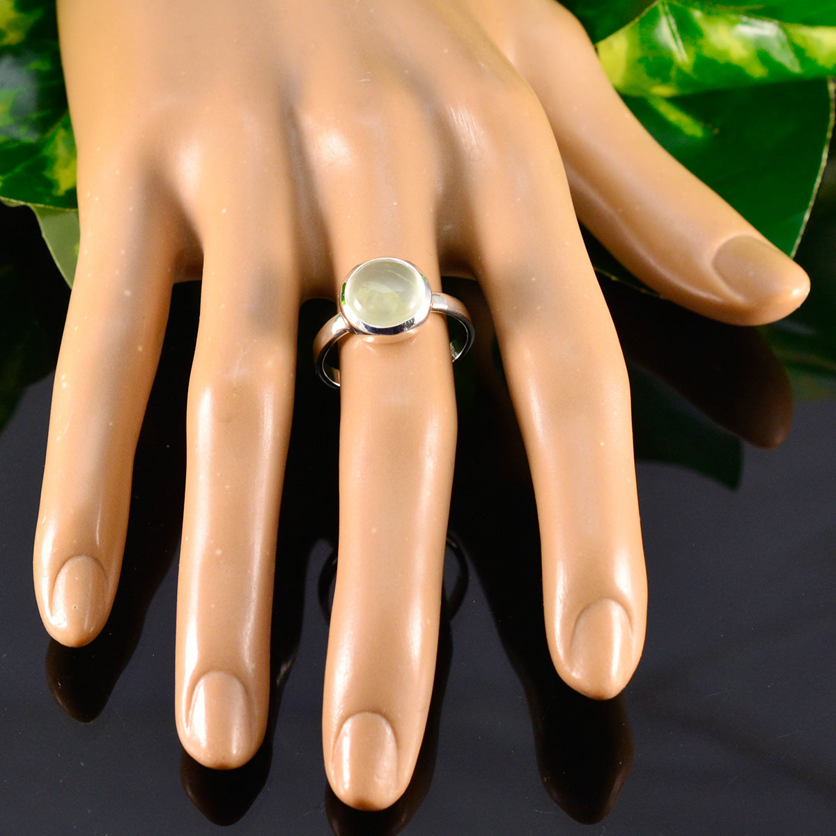 Freya Fairytale Light Green Solitaire Ring