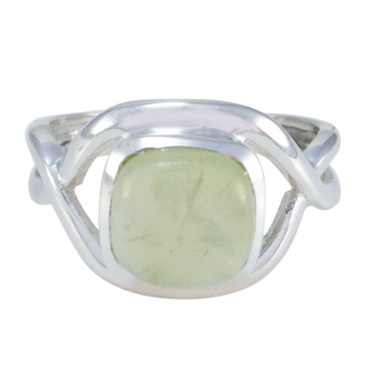 Sara Abstract Yellow Solitaire Ring Lemon Quartz Yellow