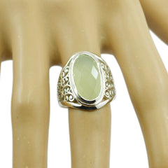 Daniela Filigree Light Green Solitaire Ring