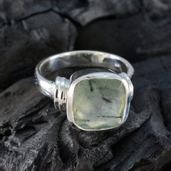 Lily Signet Light Green Solitaire Ring