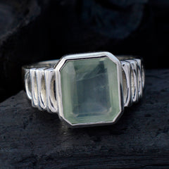 Ava Signet Light Green Solitaire Ring