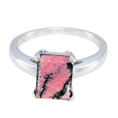 Lakshmi Romantic Pink Solitaire Ring Dendrite Opal Pink