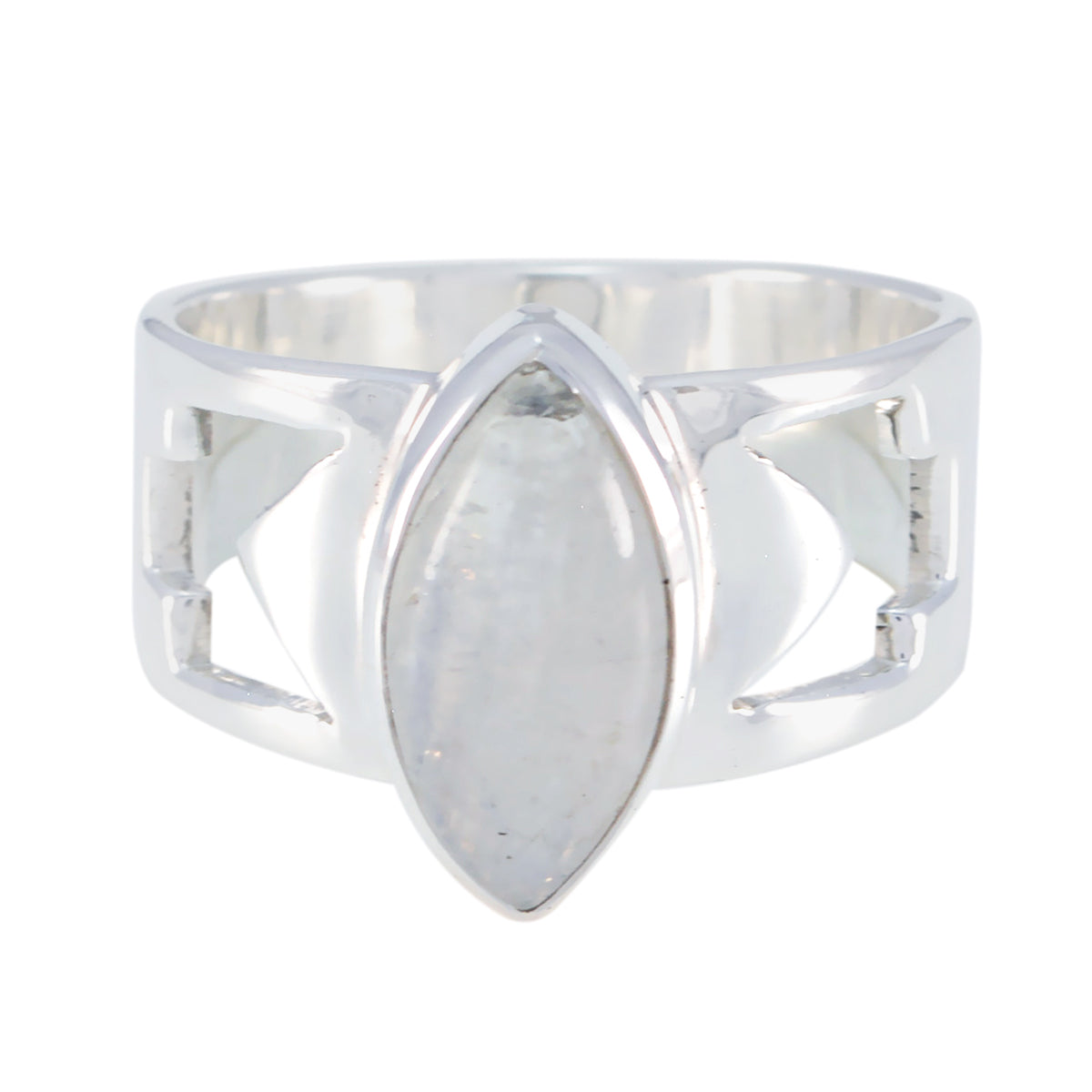 Chloe Art Deco White Solitaire Ring