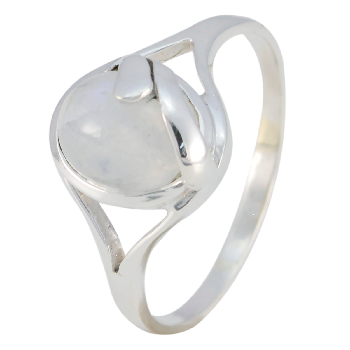 Aisha Modern White Solitaire Ring