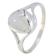 Aisha Modern White Solitaire Ring