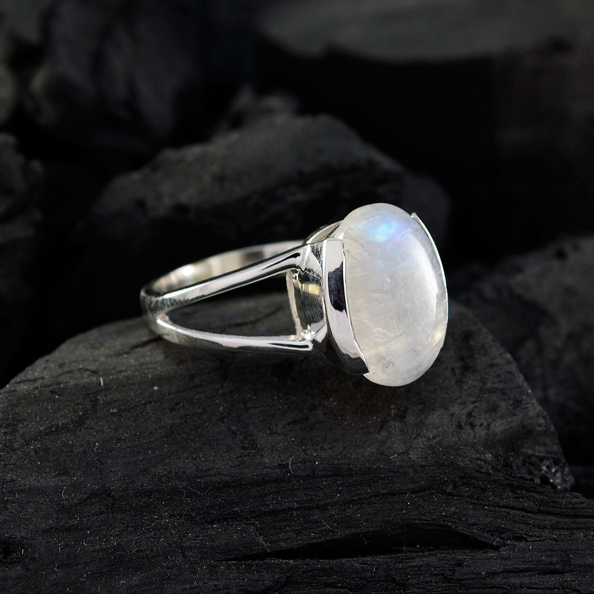 Micaela Feminine White Solitaire Ring