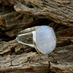 Micaela Feminine White Solitaire Ring