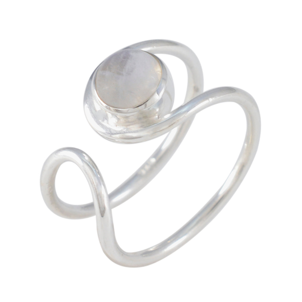 Nari Luxurious White Solitaire Ring