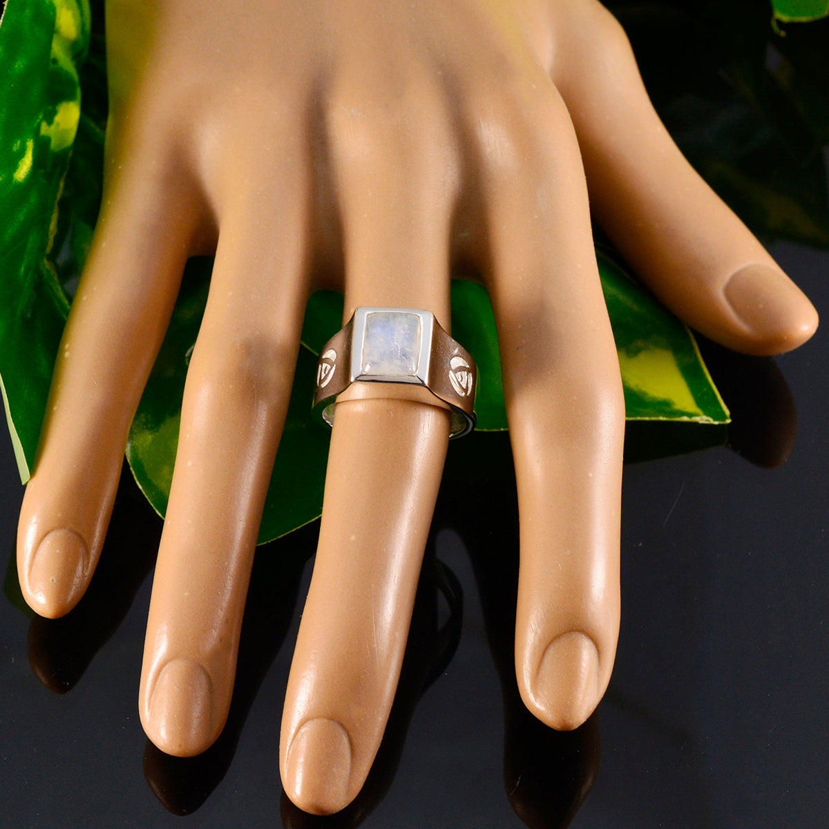 Bella Abstract White Solitaire Ring