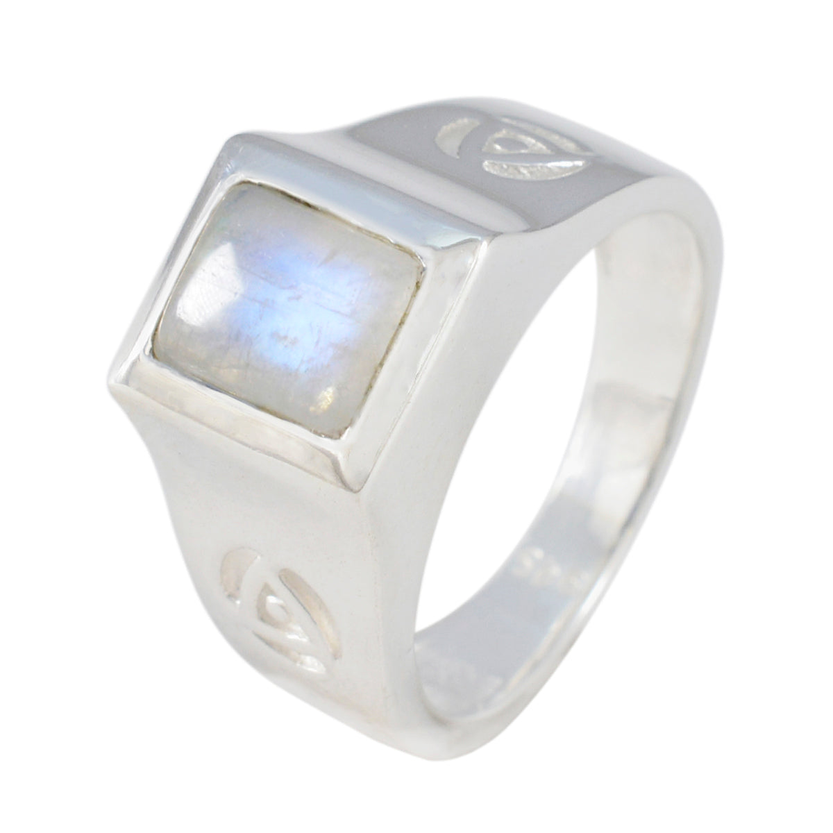 Bella Abstract White Solitaire Ring