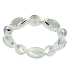 Katharina Eternity White multiple Band Rainbow Moonstone White