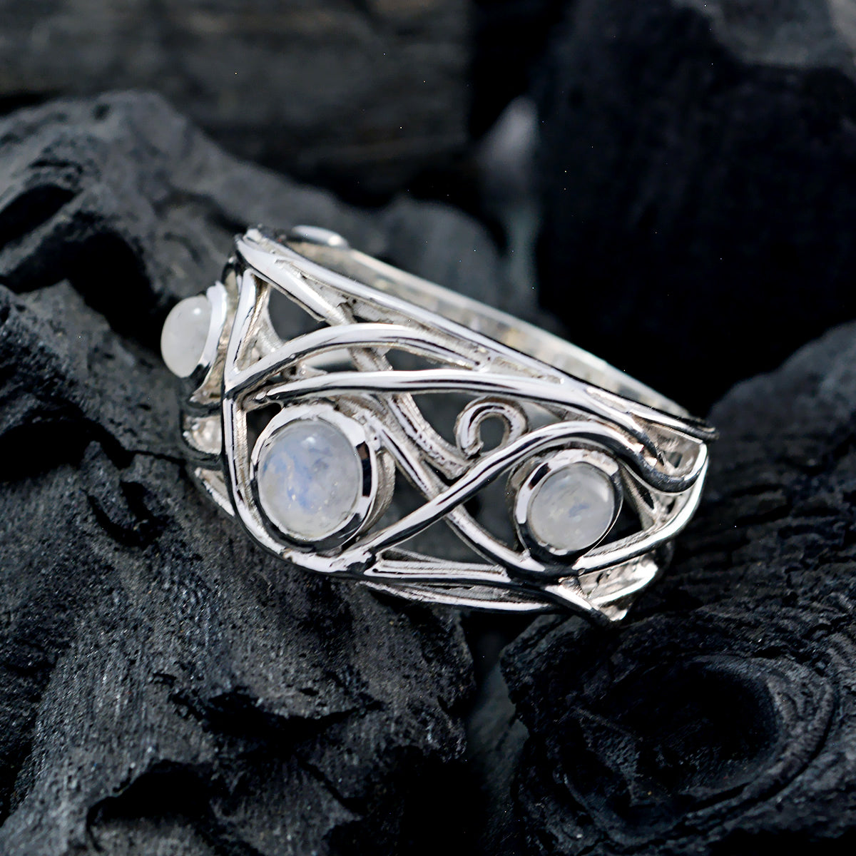 Laura Sophisticated White Trilogy Ring