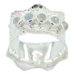 Patricia Vintage White Penta Band Rainbow Moonstone White