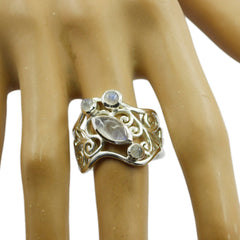 Aaliyah Filigree White quarter Ring