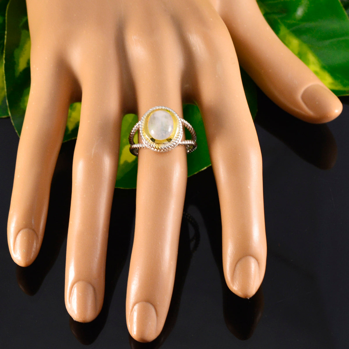 Priya Rope-Wire White Solitaire Ring