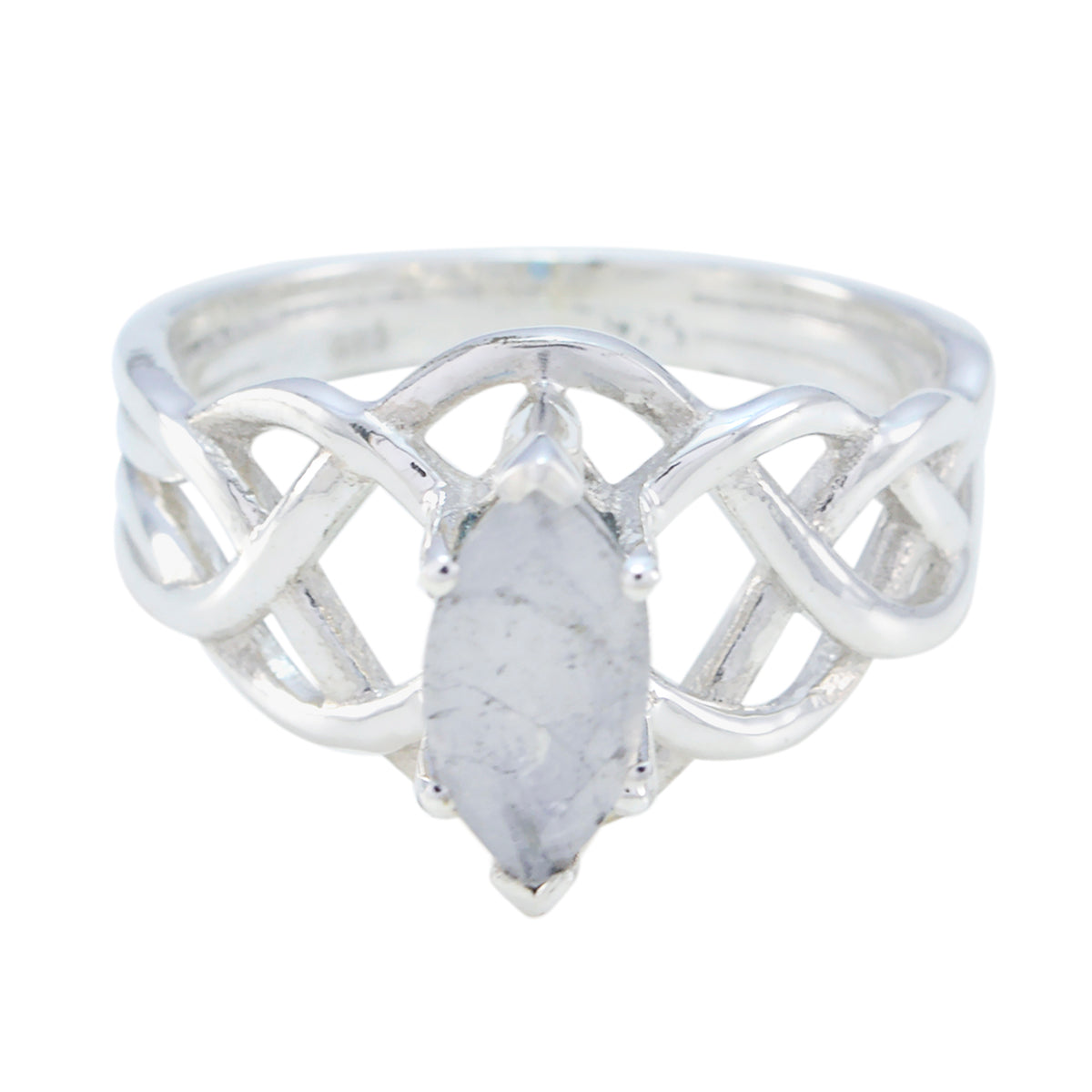 Charlotte Art Deco White Solitaire Ring