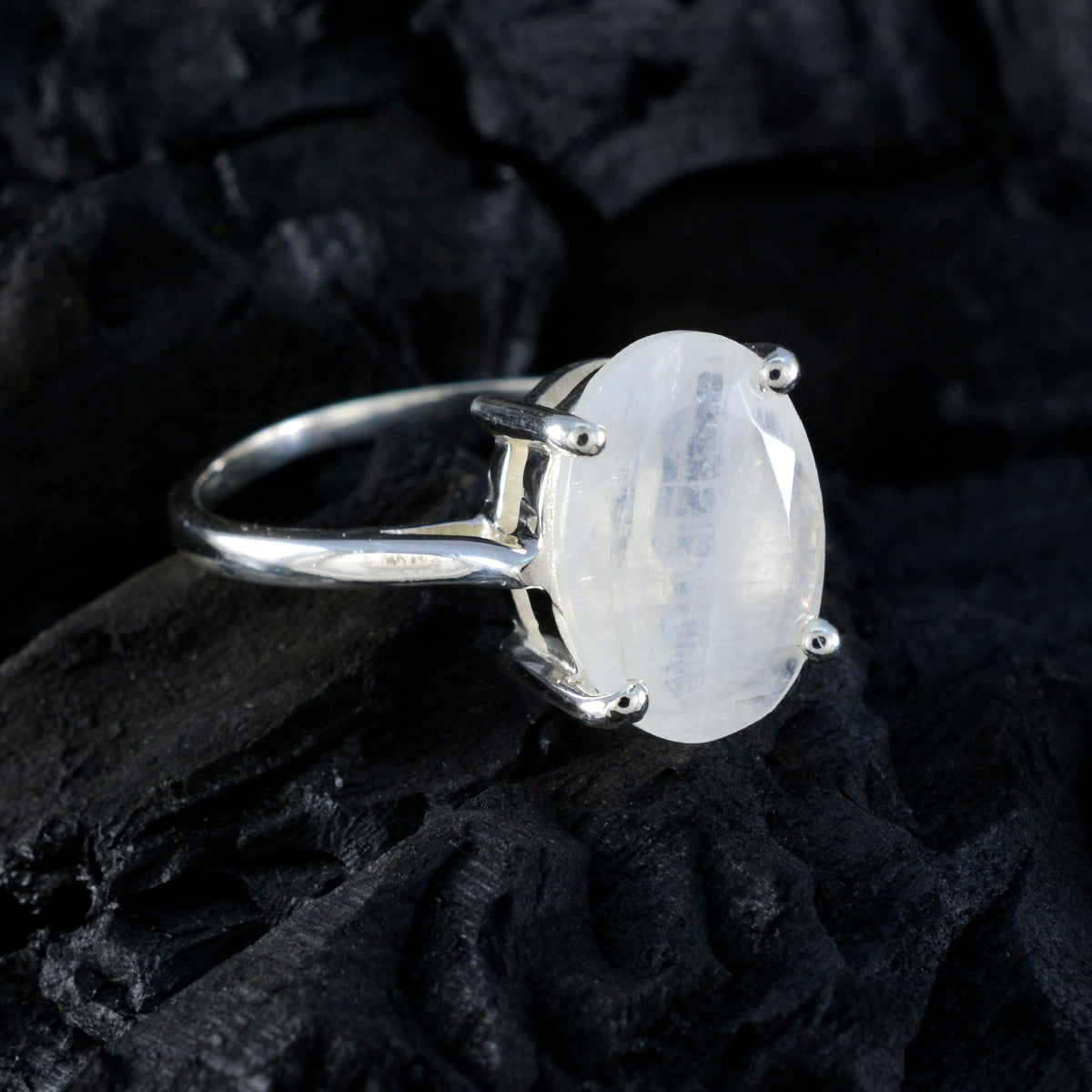 Riley Ethnic White Solitaire Ring