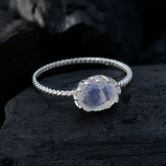 Maria Twist White Solitaire Ring
