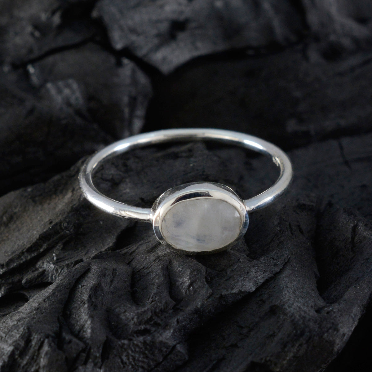 Josephine Feminine White Solitaire Ring