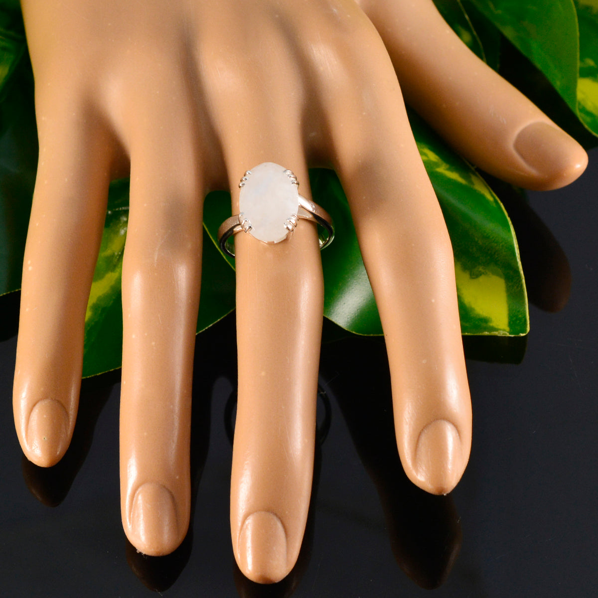 Laura Contemporary White Solitaire Ring