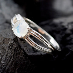 Lakshmi Romantic White Solitaire Ring