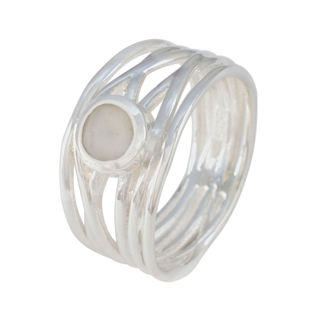 Fernanda Rope-Wire White Solitaire Band
