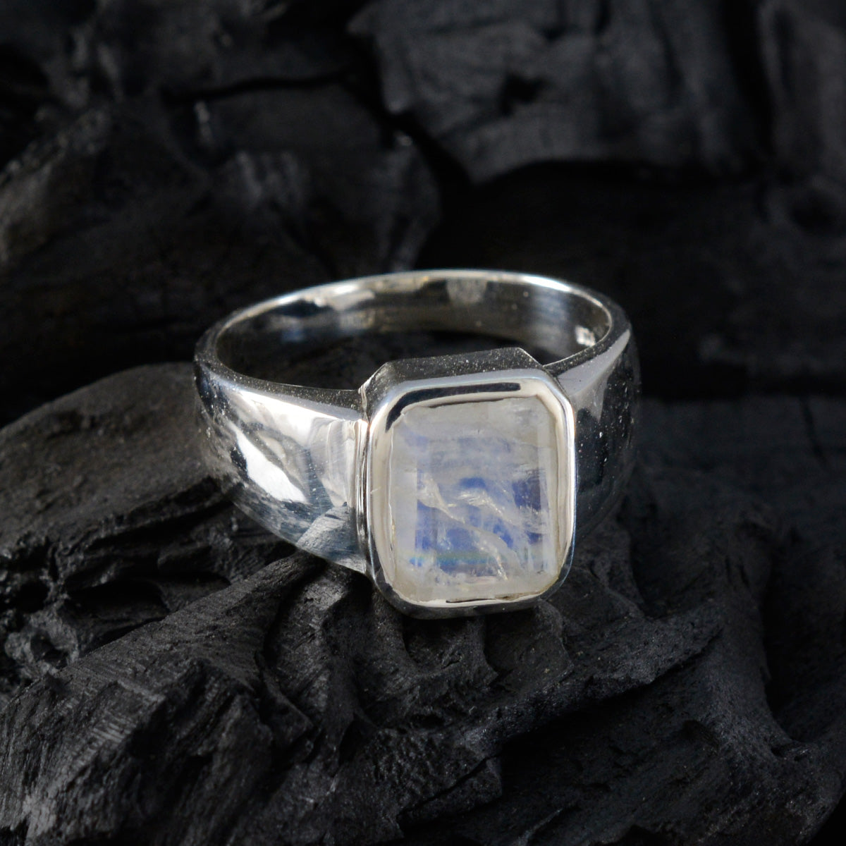 Mia Modern White Solitaire Ring
