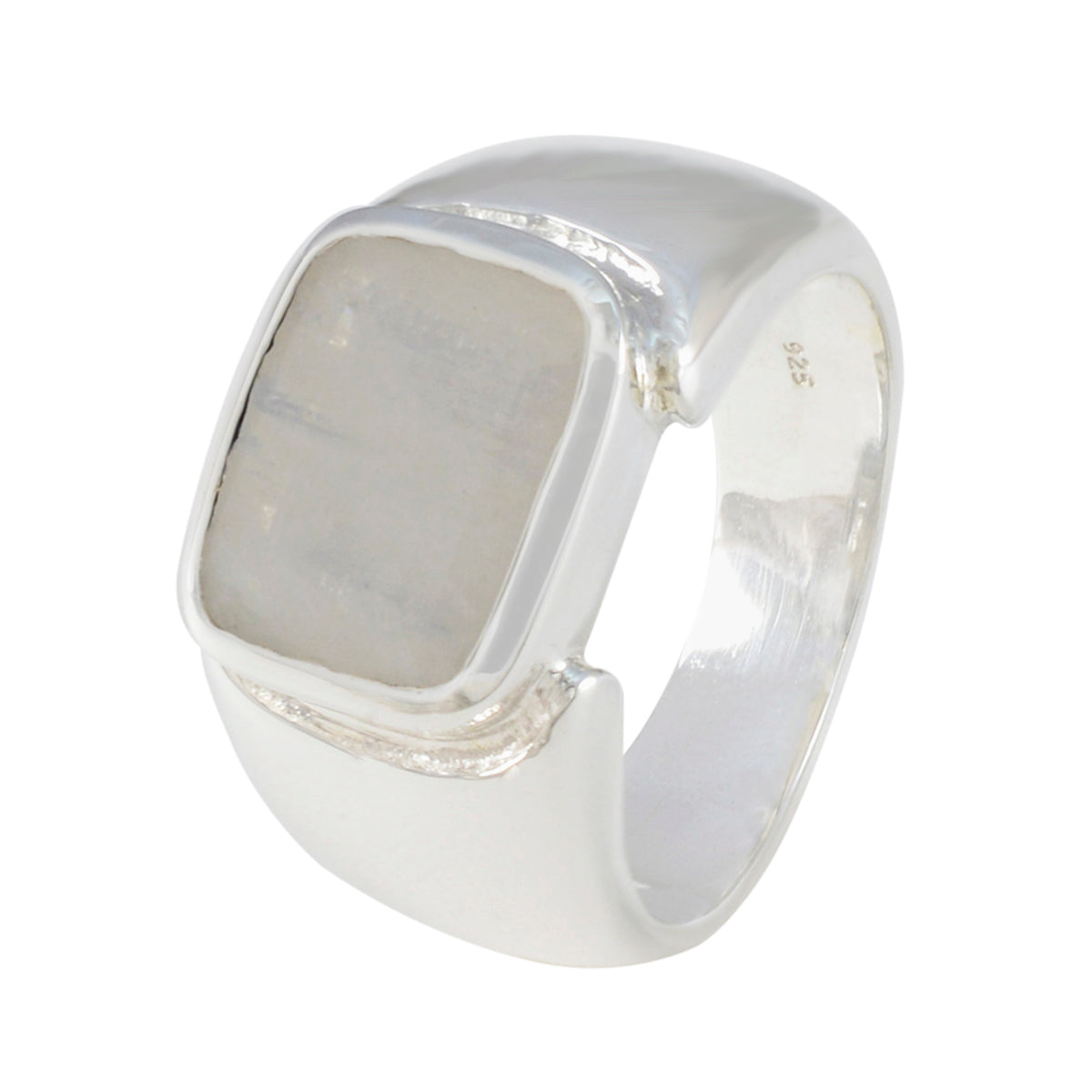 Penelope Abstract White Solitaire Ring