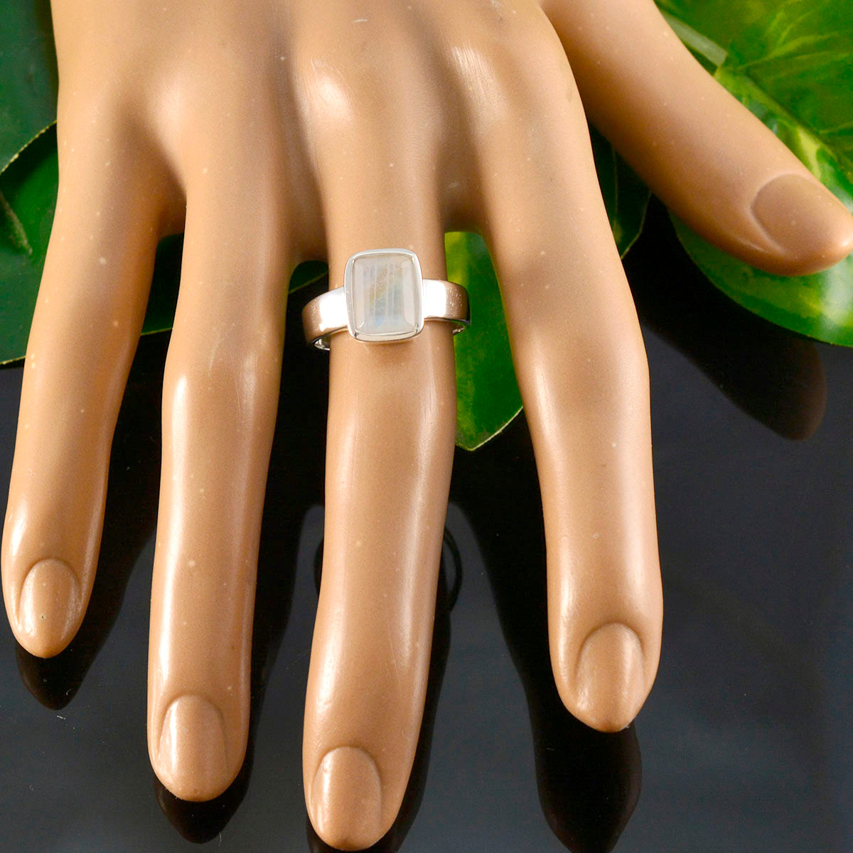 Julia Modern White Solitaire Ring