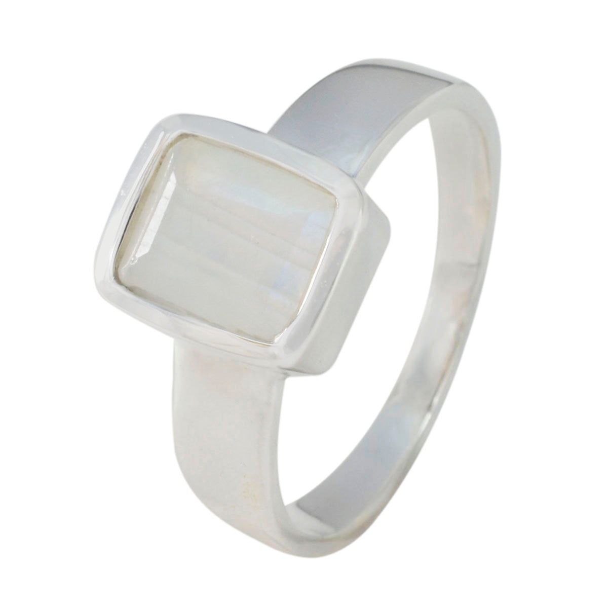 Julia Modern White Solitaire Ring