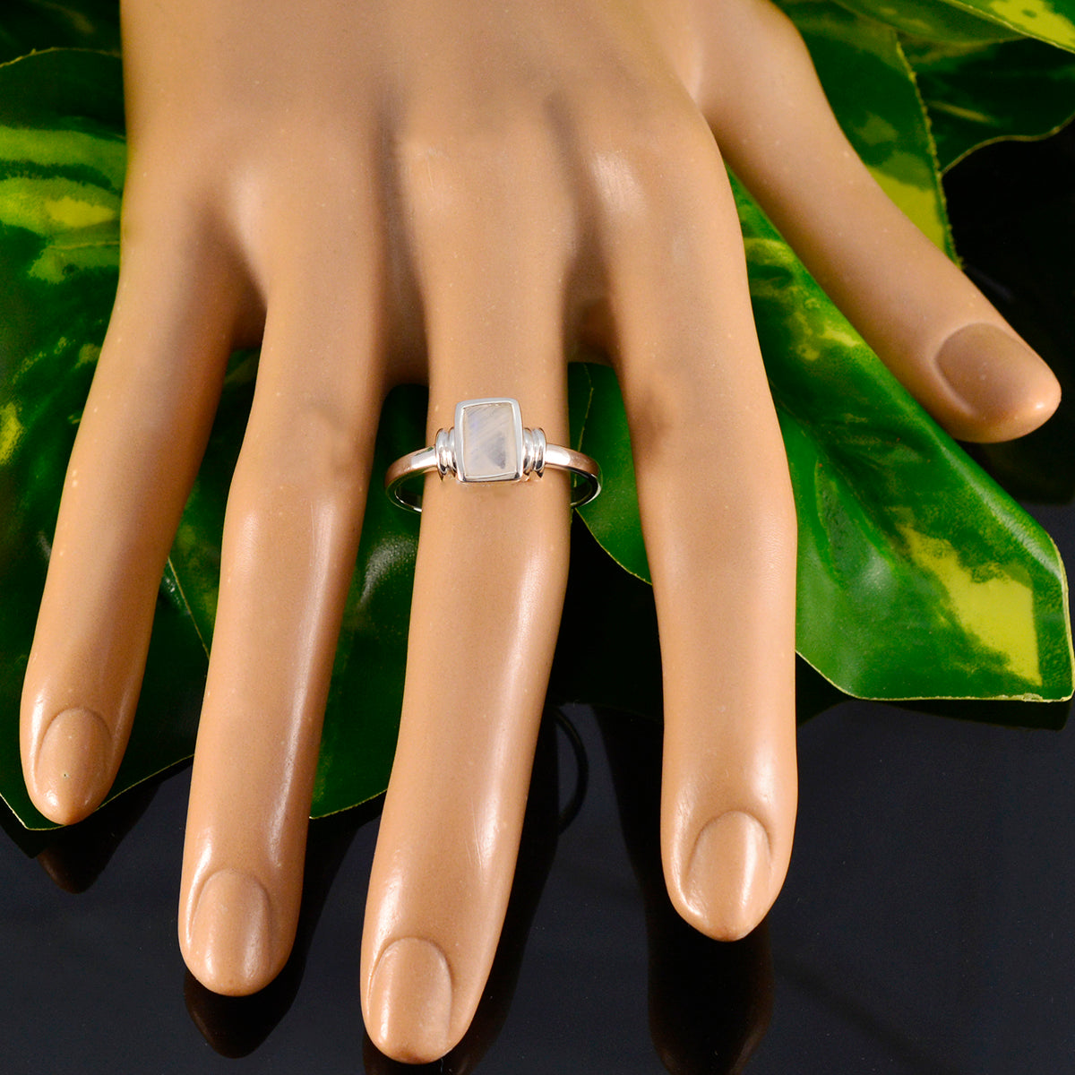 Ayesha Sophisticated White Solitaire Ring