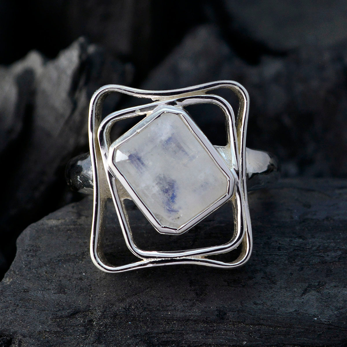 Grace Signet White Solitaire Ring