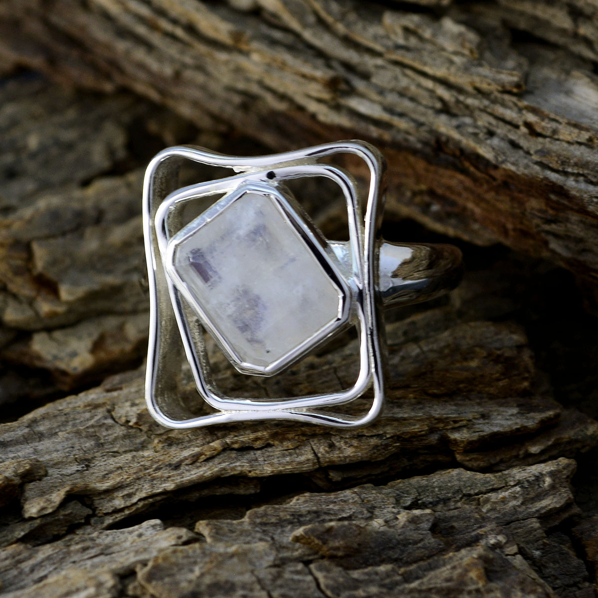 Grace Signet White Solitaire Ring