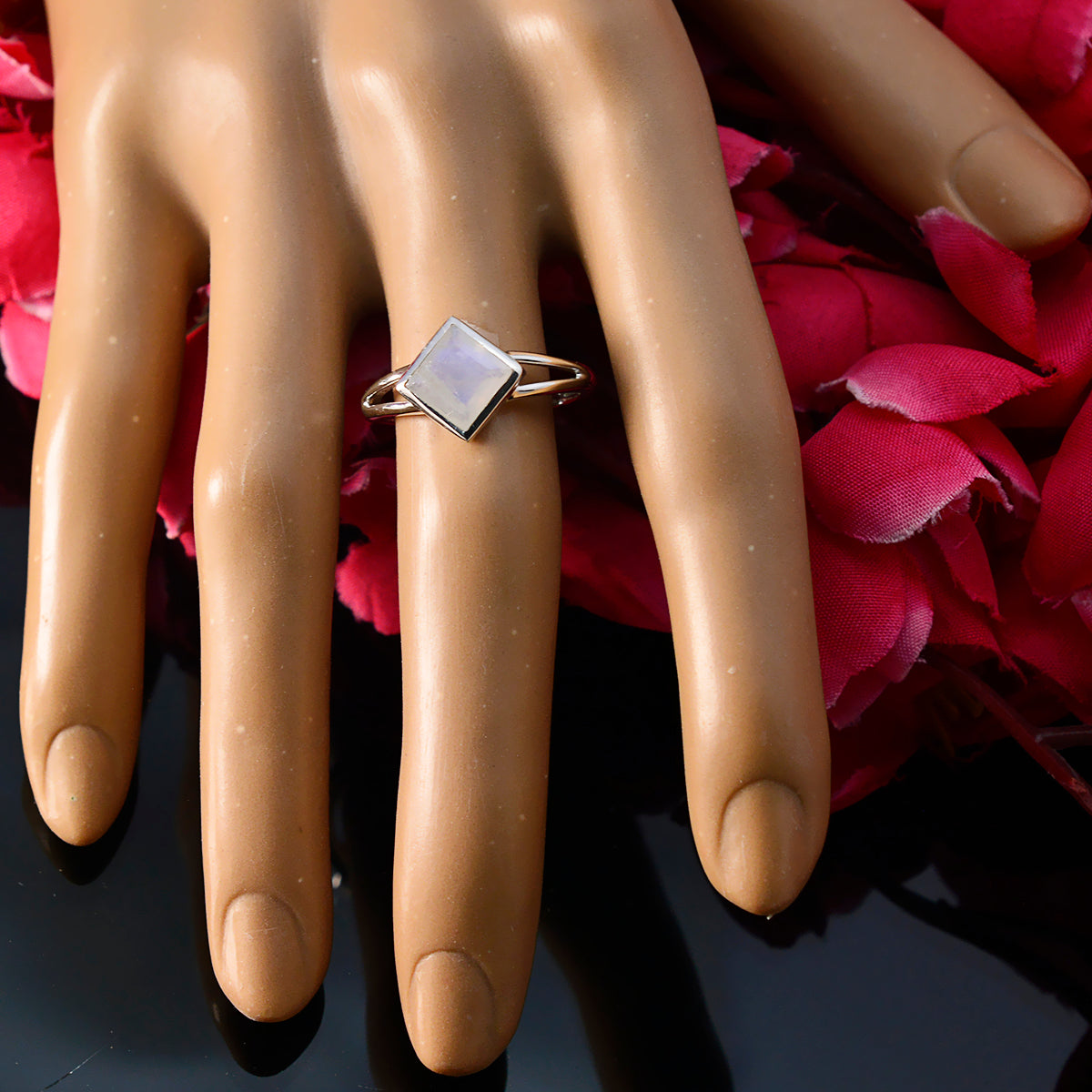 Priya Feminine White Solitaire Ring